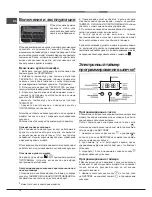 Предварительный просмотр 72 страницы Hotpoint Ariston FD 83.1 /HA S Operating Instructions Manual