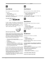 Предварительный просмотр 8 страницы Hotpoint Ariston FH 21 /HA Operating Instructions Manual