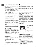 Предварительный просмотр 38 страницы Hotpoint Ariston FH 21 /HA Operating Instructions Manual