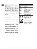 Предварительный просмотр 50 страницы Hotpoint Ariston FH 21 /HA Operating Instructions Manual