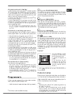 Предварительный просмотр 59 страницы Hotpoint Ariston FH 21 /HA Operating Instructions Manual