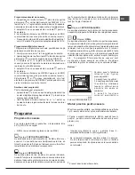 Предварительный просмотр 73 страницы Hotpoint Ariston FH 21 /HA Operating Instructions Manual