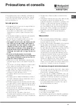 Предварительный просмотр 27 страницы Hotpoint Ariston FH 21 IX/HA Operating Instructions Manual