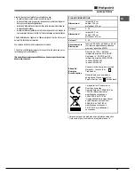 Preview for 29 page of Hotpoint Ariston FH 51 (BK)/HA S Operating Instructions Manual