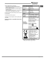 Preview for 71 page of Hotpoint Ariston FH 51 (BK)/HA S Operating Instructions Manual