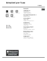 Preview for 1 page of Hotpoint Ariston FH 51 IX/HA Operating Instructions Manual