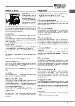 Предварительный просмотр 13 страницы Hotpoint Ariston FH 62 (WH)/HA S Operating Instructions Manual