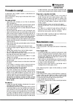 Предварительный просмотр 15 страницы Hotpoint Ariston FH 62 (WH)/HA S Operating Instructions Manual