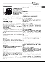 Предварительный просмотр 31 страницы Hotpoint Ariston FH 62 (WH)/HA S Operating Instructions Manual