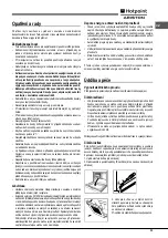 Предварительный просмотр 33 страницы Hotpoint Ariston FH 62 (WH)/HA S Operating Instructions Manual