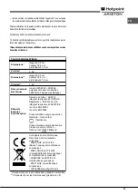 Предварительный просмотр 27 страницы Hotpoint Ariston FH 82 C IX/HA S Operating Instructions Manual