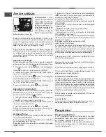 Предварительный просмотр 12 страницы Hotpoint Ariston FH 89 P IX/HA S Operating Instructions Manual