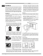 Предварительный просмотр 14 страницы Hotpoint Ariston FH G /HA Operating Instructions Manual