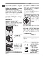 Предварительный просмотр 16 страницы Hotpoint Ariston FH G /HA Operating Instructions Manual