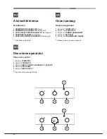 Предварительный просмотр 12 страницы Hotpoint Ariston FHR640OW Operating Instructions Manual