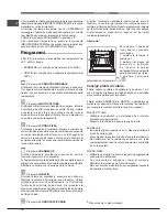 Предварительный просмотр 16 страницы Hotpoint Ariston FHR640OW Operating Instructions Manual