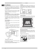 Предварительный просмотр 20 страницы Hotpoint Ariston FHR640OW Operating Instructions Manual