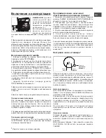 Предварительный просмотр 29 страницы Hotpoint Ariston FHR640OW Operating Instructions Manual