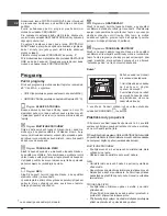 Предварительный просмотр 44 страницы Hotpoint Ariston FHR640OW Operating Instructions Manual