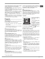 Предварительный просмотр 51 страницы Hotpoint Ariston FHR640OW Operating Instructions Manual