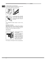 Предварительный просмотр 54 страницы Hotpoint Ariston FHR640OW Operating Instructions Manual