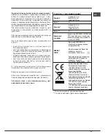 Предварительный просмотр 63 страницы Hotpoint Ariston FHR640OW Operating Instructions Manual