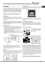 Предварительный просмотр 13 страницы Hotpoint Ariston FHS 21 IX/HA S Operating Instructions Manual