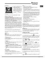 Предварительный просмотр 23 страницы Hotpoint Ariston FK 1032E C 0 X/HA Operating Instructions Manual