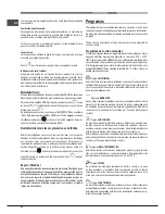 Предварительный просмотр 42 страницы Hotpoint Ariston FK 1032E C 0 X/HA Operating Instructions Manual