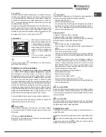 Предварительный просмотр 43 страницы Hotpoint Ariston FK 1032E C 0 X/HA Operating Instructions Manual