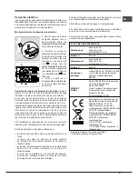 Предварительный просмотр 41 страницы Hotpoint Ariston FK 1037ENP.20 X/HA S Operating Instructions Manual