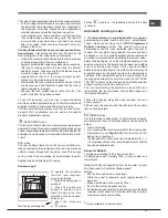 Предварительный просмотр 31 страницы Hotpoint Ariston FK 104 P.20 X/ HA S Operating Instructions Manual