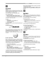 Предварительный просмотр 4 страницы Hotpoint Ariston FK 1041L P.20 X/HA (CF) Operating Instructions Manual