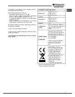 Предварительный просмотр 9 страницы Hotpoint Ariston FK 1041L P.20 X/HA (CF) Operating Instructions Manual