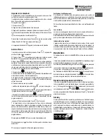 Предварительный просмотр 11 страницы Hotpoint Ariston FK 1041L P.20 X/HA (CF) Operating Instructions Manual