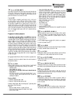 Предварительный просмотр 13 страницы Hotpoint Ariston FK 1041L P.20 X/HA (CF) Operating Instructions Manual