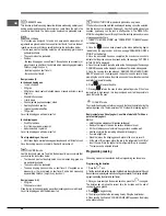 Предварительный просмотр 28 страницы Hotpoint Ariston FK 1041L P.20 X/HA (CF) Operating Instructions Manual