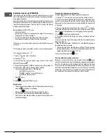 Предварительный просмотр 34 страницы Hotpoint Ariston FK 1041L P.20 X/HA (CF) Operating Instructions Manual