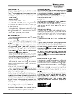 Предварительный просмотр 39 страницы Hotpoint Ariston FK 1041L P.20 X/HA (CF) Operating Instructions Manual