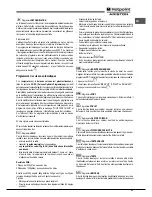 Предварительный просмотр 41 страницы Hotpoint Ariston FK 1041L P.20 X/HA (CF) Operating Instructions Manual