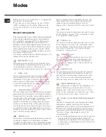 Предварительный просмотр 28 страницы Hotpoint Ariston FK 1041LP.20 /HA S Operating Instructions Manual