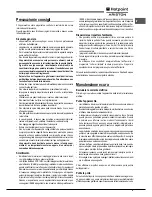 Предварительный просмотр 9 страницы Hotpoint Ariston FK 61.1 X/HA Operating Instructions Manual