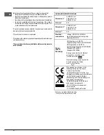 Предварительный просмотр 12 страницы Hotpoint Ariston FK 61.1 X/HA Operating Instructions Manual