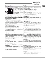 Предварительный просмотр 13 страницы Hotpoint Ariston FK 61.1 X/HA Operating Instructions Manual