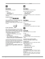 Предварительный просмотр 8 страницы Hotpoint Ariston FK 61 (AN)/HA S Operating Instructions Manual