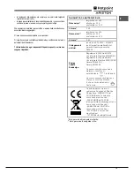 Предварительный просмотр 15 страницы Hotpoint Ariston FK 61 (AN)/HA S Operating Instructions Manual