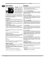 Предварительный просмотр 16 страницы Hotpoint Ariston FK 61 (AN)/HA S Operating Instructions Manual