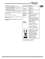 Предварительный просмотр 33 страницы Hotpoint Ariston FK 61 (AN)/HA S Operating Instructions Manual