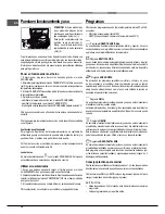 Предварительный просмотр 34 страницы Hotpoint Ariston FK 61 (AN)/HA S Operating Instructions Manual