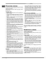 Предварительный просмотр 36 страницы Hotpoint Ariston FK 61 (AN)/HA S Operating Instructions Manual